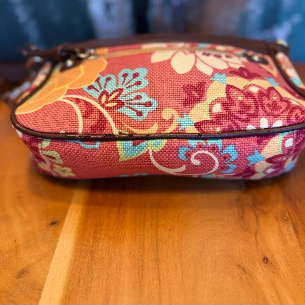 Spartina 449 Vintage 2009 Daufuskie Island Floral Linen Crossbody (EUC)